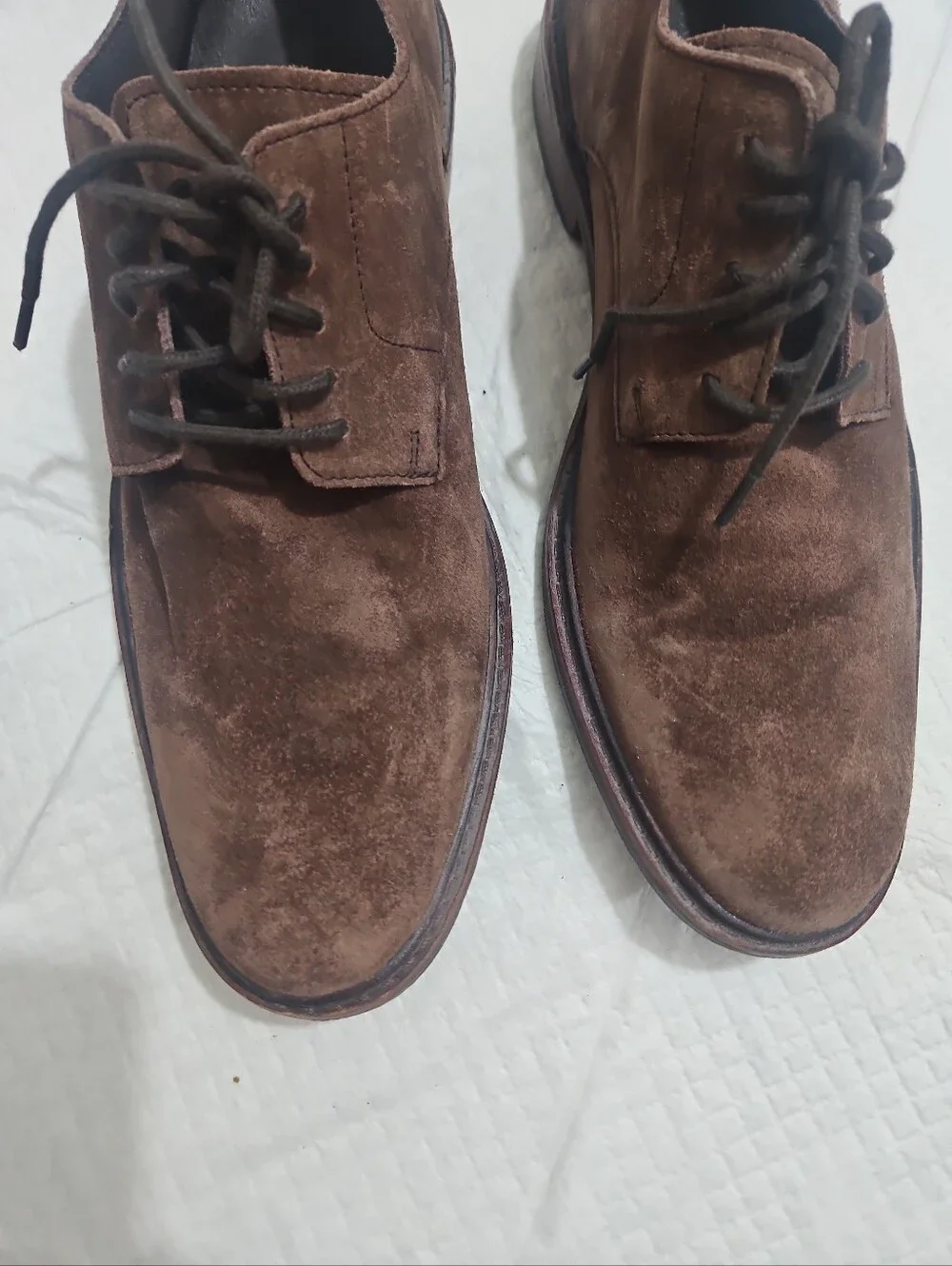 Cole Haan Men's Brown Suede Derby Shoes - Classic Lace-Up Dress Shoes Sz 9.5